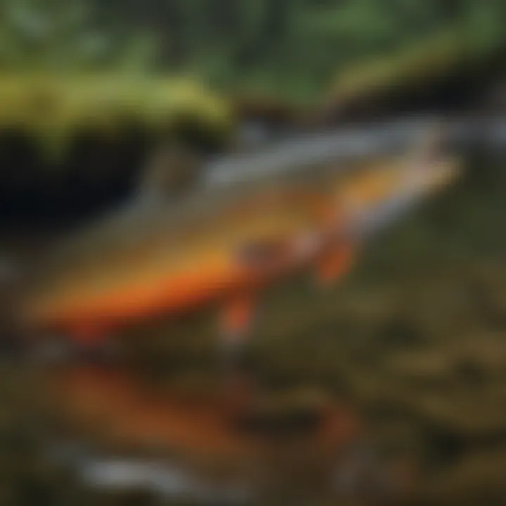 Close-up of a vibrant Maine Brook Trout in clear freshwater