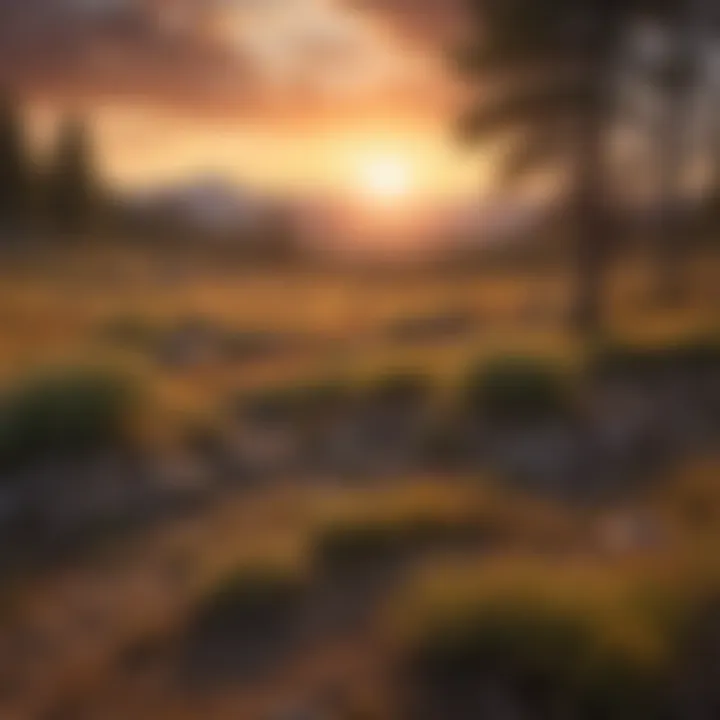 Vibrant Sunset over Richfield Land