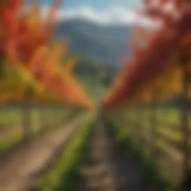 Vibrant Vineyard in Chelan