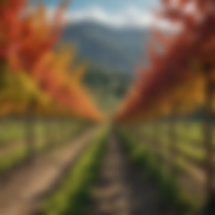 Vibrant Vineyard in Chelan