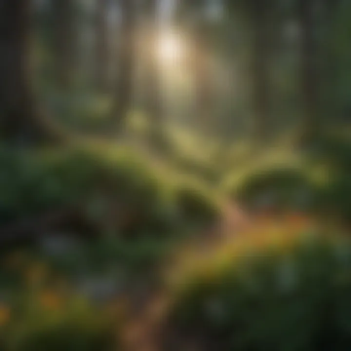 Vibrant Wildflowers Blooming in Green Mountain National Forest