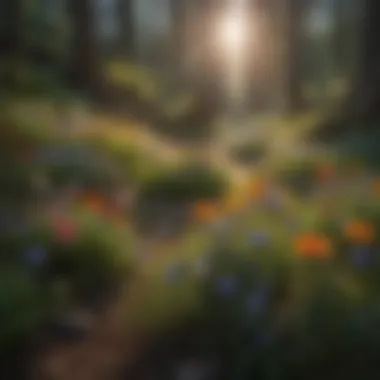 Colorful array of wildflowers blooming in Portland National Park