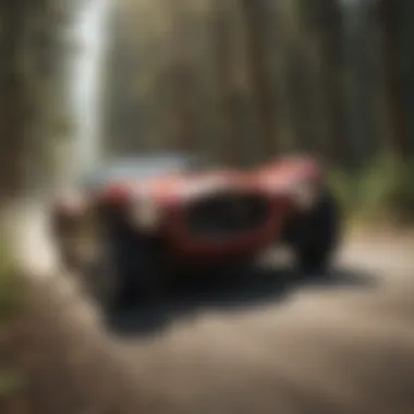 Adrenaline-Fueled Velocity: Bonneville Racing Heritage Vintage Bonneville speed racing car in action