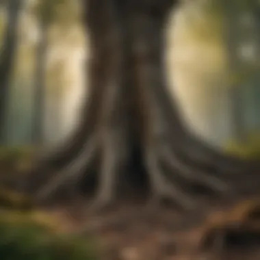 Hidden Root Network Root system of a tree below the ground