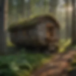 Vole Habitat in Quebec Forest