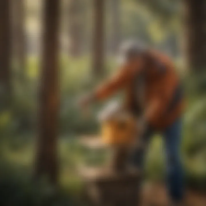 Creating Habitat for Avian Conservation Volunteer building a birdhouse in a park in Los Angeles