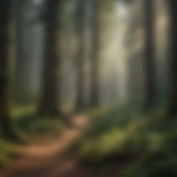 Majestic Evergreen Forest in Washington State