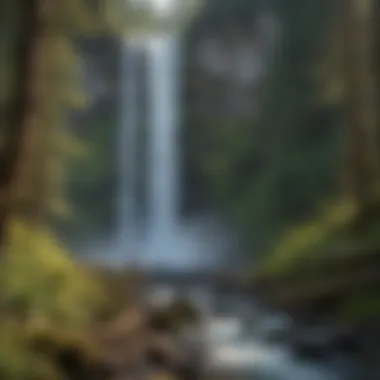 Breathtaking Waterfall in Washington's Natural Beauty