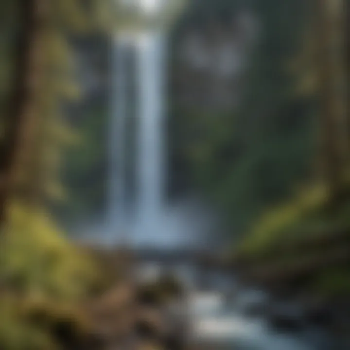 Breathtaking Waterfall in Washington's Natural Beauty