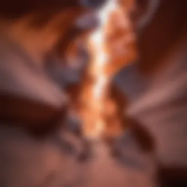 Nature's Canvas Aglow Warm Hues at Sunset in Antelope Canyon