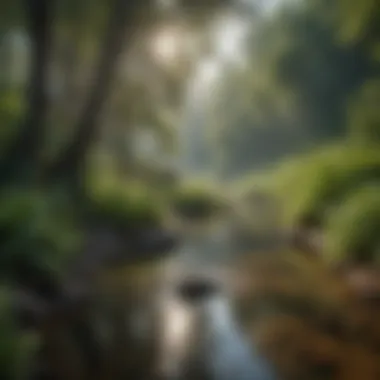 The Beauty of Pristine Water Sources A serene landscape showcasing a pristine water source surrounded by lush greenery.