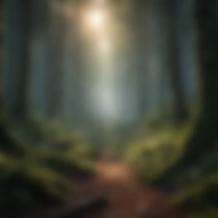 Illustration showcasing the intricate web of life in a forest ecosystem