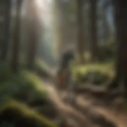 Rugged terrain of Wenatchee mountain biking trail