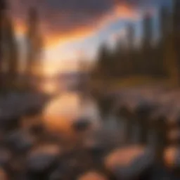 Stunning sunset over Lake Tahoe's West Shore