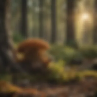 Seasonal landscape indicating the ideal time for foraging