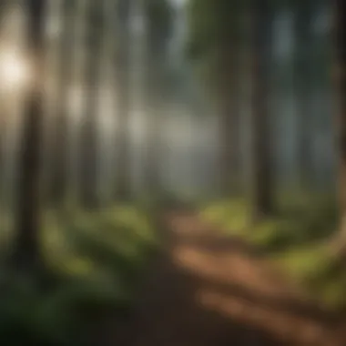 The Role of Forests in Carbon Storage Dense forest representing carbon storage