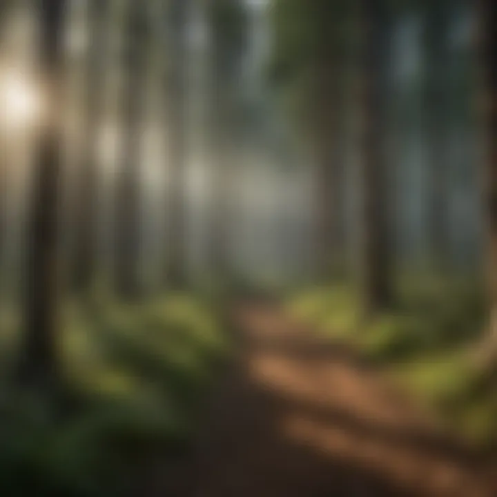 The Role of Forests in Carbon Storage Dense forest representing carbon storage