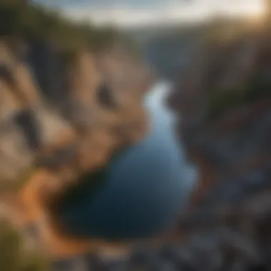 Geological Formations: A Carbon Reservoir Geological formations showcasing carbon sequestration