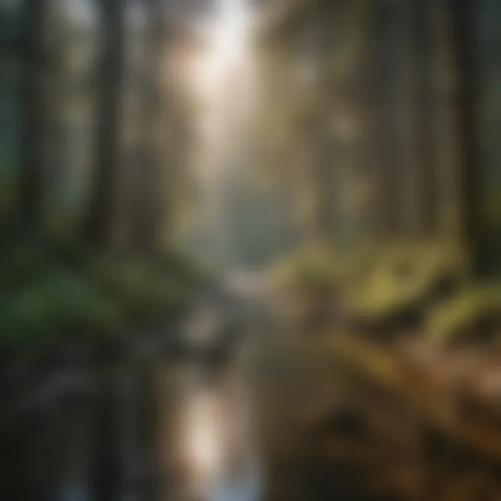 An outdoor enthusiast exploring a state park