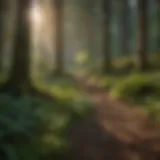 A scenic view of Washington State's lush forests