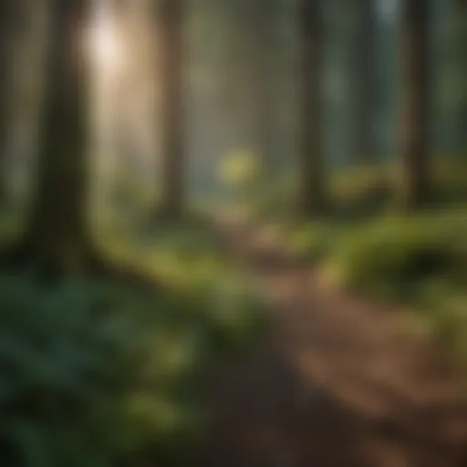 A scenic view of Washington State's lush forests