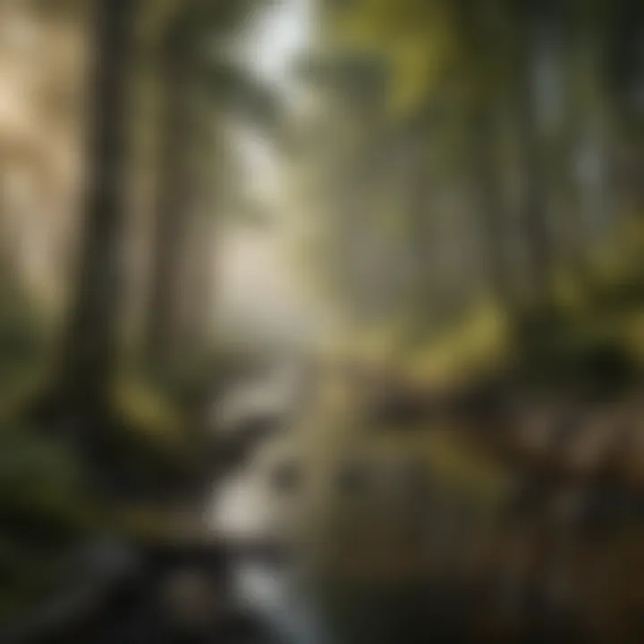 Elegance of White River Trim in Forest