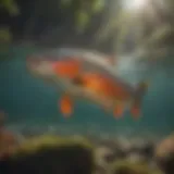 Trout Swimming in Crystal Clear Waters