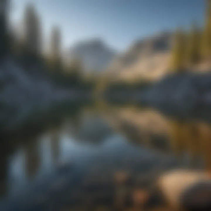 Crystal Clear Alpine Lake Reflections at Wilderness Pass Crystal Clear Alpine Lake Reflections at Wilderness Pass