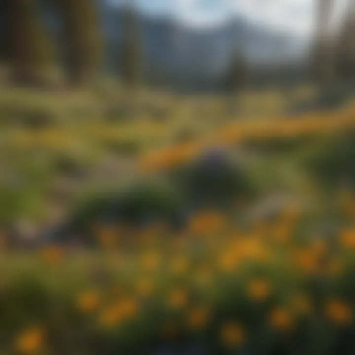 Wildflower Fields in Full Bloom at Wilderness Pass Wildflower Fields in Full Bloom at Wilderness Pass