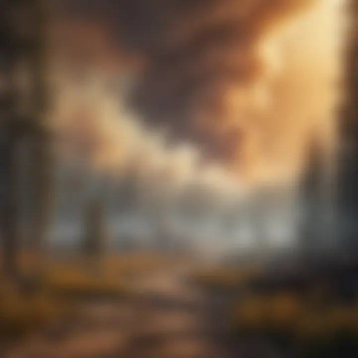 Graphical representation of pollutants in wildfire smoke