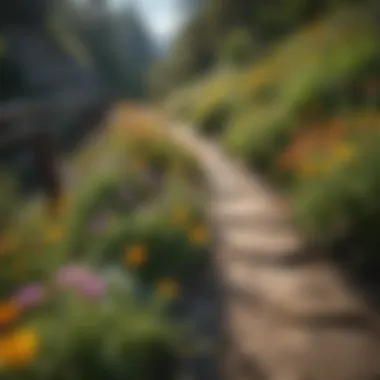 Wildflower Blooms Along Ridges of Bridge to Nowhere Trail