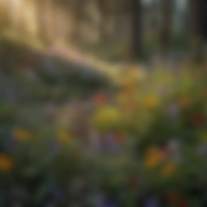 A vibrant display of various wildflowers