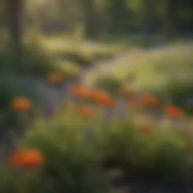 Wildflower Meadow in Full Bloom at Windy Point Park