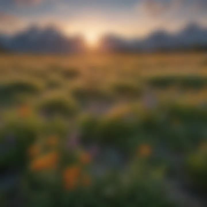 Wildflower Meadow in Grand Teton National Park