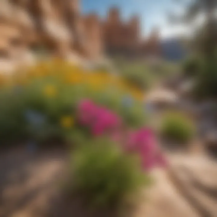 Wildflowers Blooming Among Colorado Sandstone Formations