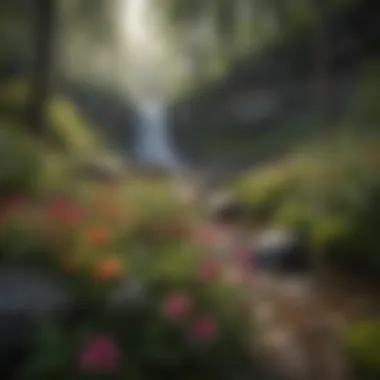 Floral Symphony in Bloom Wildflowers Blooming in Linville Falls