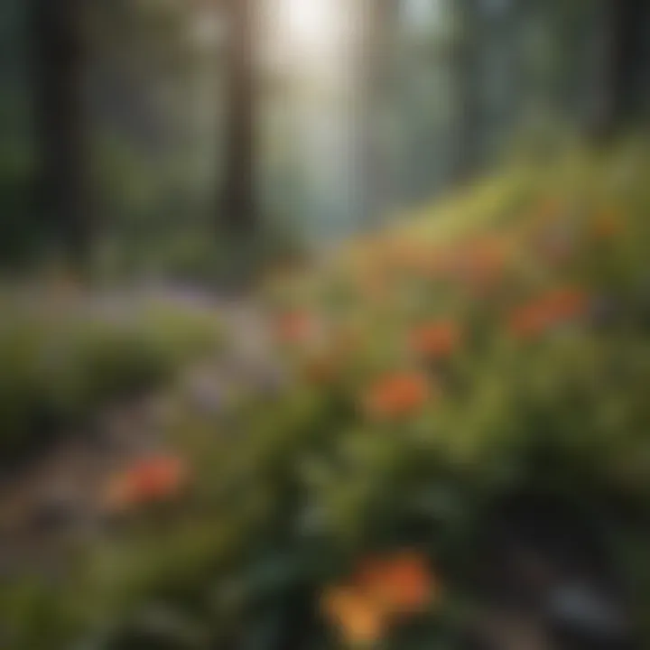 Wildflowers blooming on Roan Mountain
