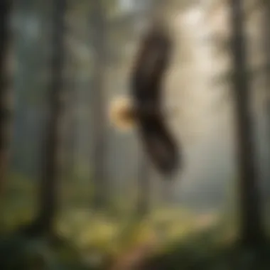 Flight of Freedom: The Soaring Eagle Eagle soaring high in the sky