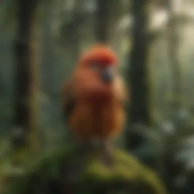Diversity in Tropical Rainforest Wildlife Tropical rainforest teeming with diverse wildlife