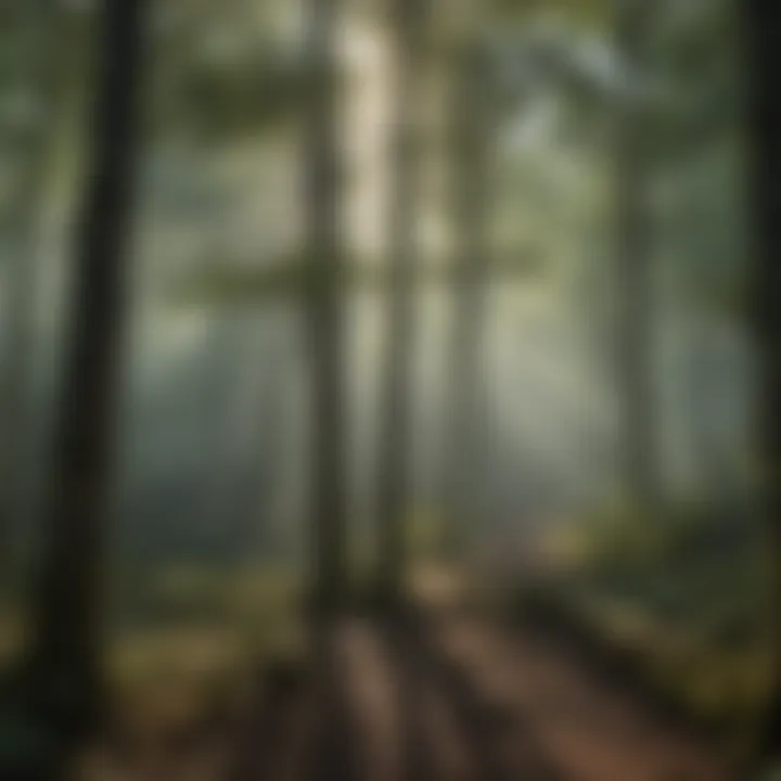 Illustration of forest layers demonstrating canopy stratification