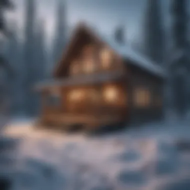 Cozy Cabin Retreat in Snowy Setting Winter Wonderland Cabin