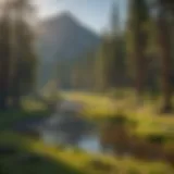 Idyllic Landscape of Winthrop, WA Scenic view of Winthrop, WA