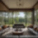 Luxurious Living Room with Panoramic Nature Views