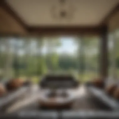 Luxurious Living Room with Panoramic Nature Views