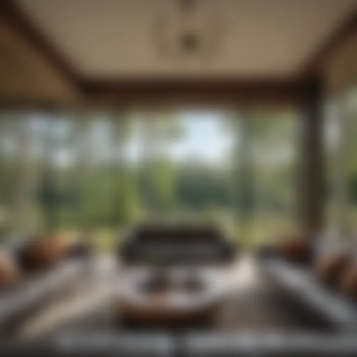 Luxurious Living Room with Panoramic Nature Views