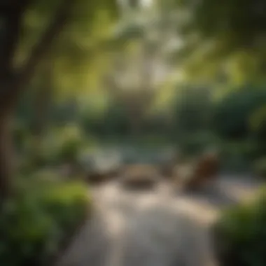 Tranquil Outdoor Lounge Area Surrounded by lush Greenery