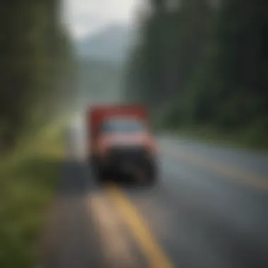 Workers Commuting in Scenic Wasilla, Alaska