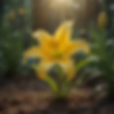 Exquisite Yellow Lily Bulb for Planting Exquisite yellow lily bulb ready for planting