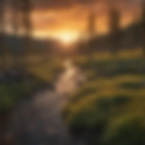 Captivating Sunset over Yellowstone Forest