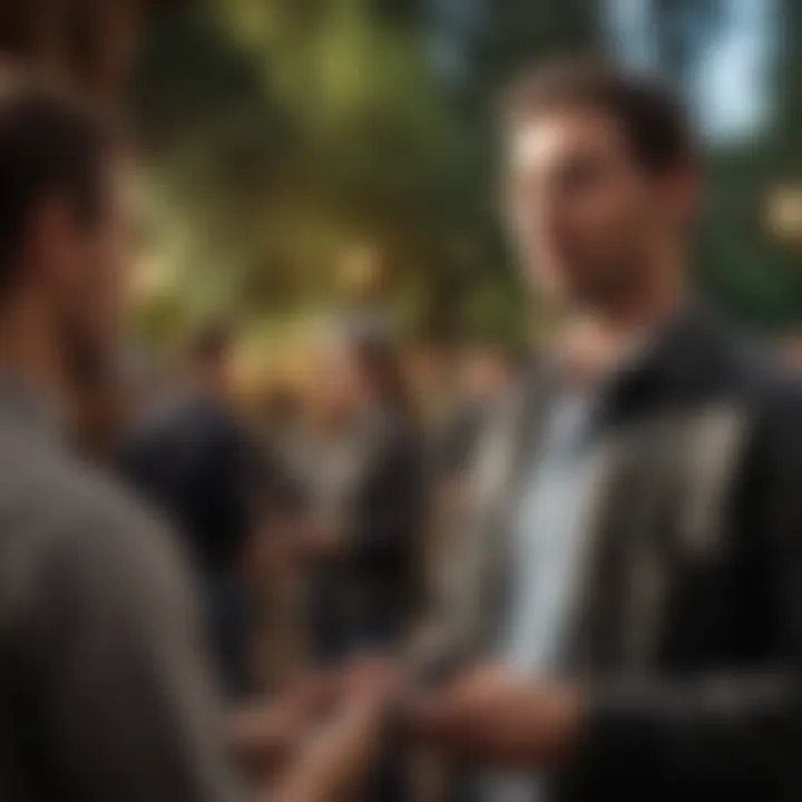 Young entrepreneur networking at a Sonora City business event